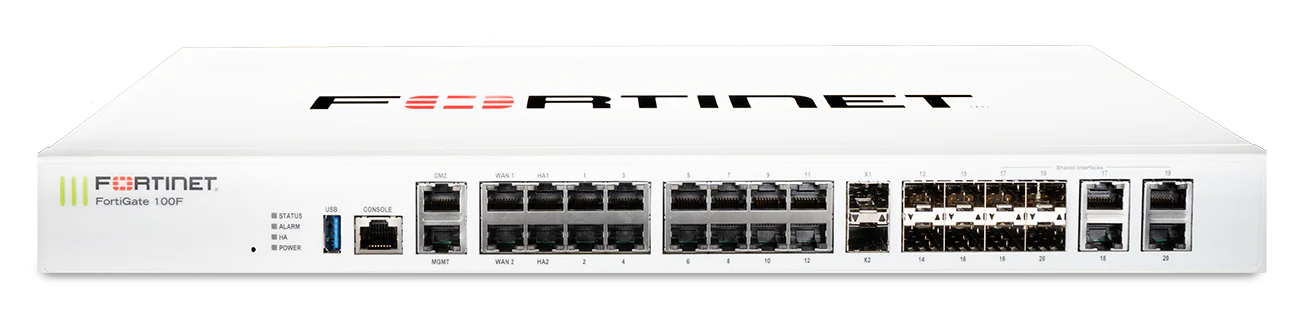 Fortinet FortiGate FG-100F Network Security/Firewall Appliance+FC-10-F100F-950-02-12 Fortinet FortiGate FG-100F Network Security/Firewall Appliance+FC-10-F100F-950-02-12